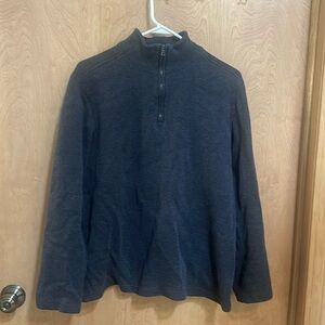 Men Apt 9 Grey quarter zip sweater. Size large
